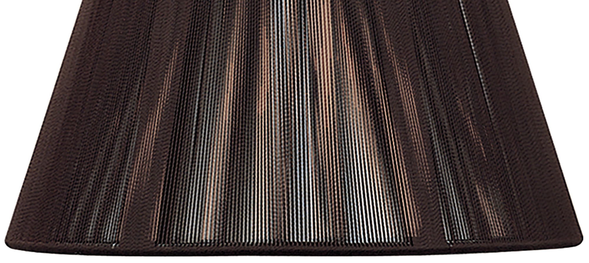 Silk 40cm String Shade Dark Brown MS042  Mantra Fusion Silk String Shades